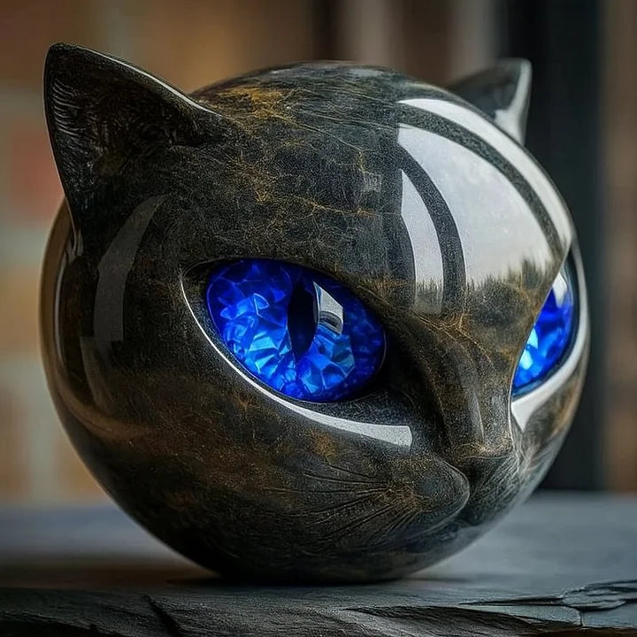 Elliana - Orbe de gato de obsidiana