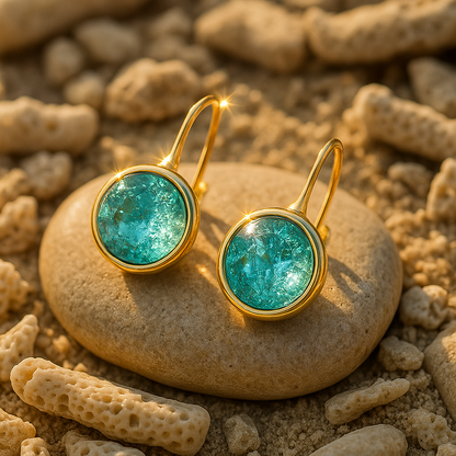 Nerida - Pendientes elegantes de gota oceánica