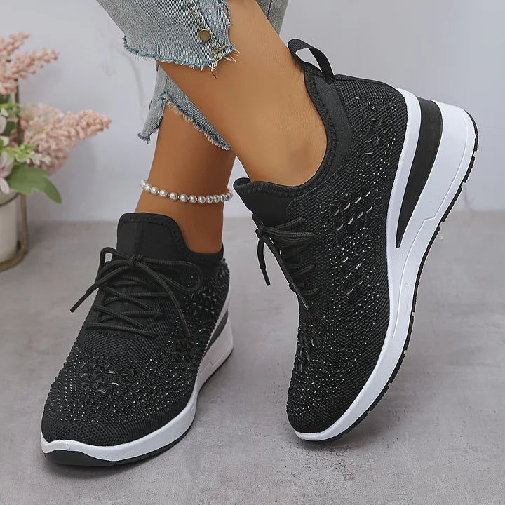 Giselle – Zapatillas ortopédicas con brillantes de estrás