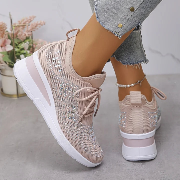 Giselle – Zapatillas ortopédicas con brillantes de estrás