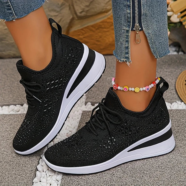 Giselle – Zapatillas ortopédicas con brillantes de estrás