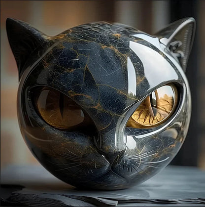 Elliana - Orbe de gato de obsidiana