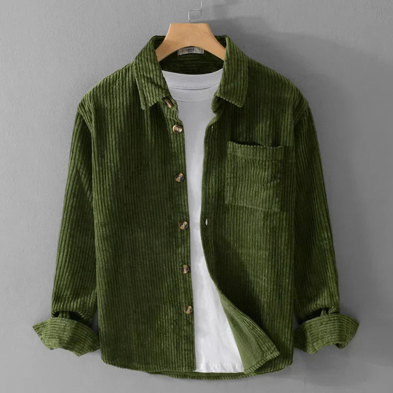 Falko – Camisa de pana con botones frontales