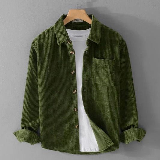 Falko – Camisa de pana con botones frontales
