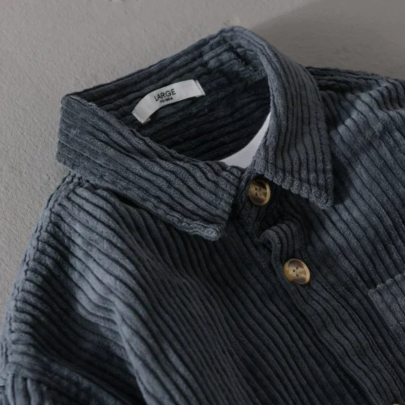 Falko – Camisa de pana con botones frontales