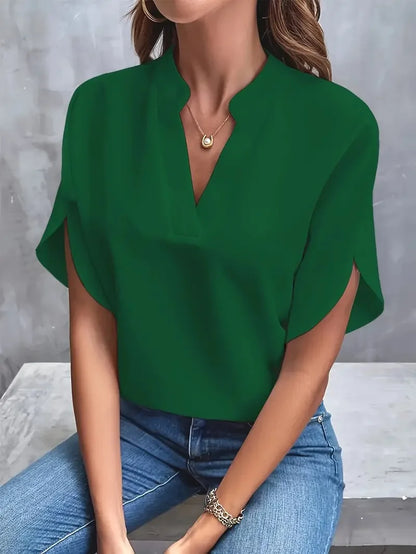 Roswina – Blusa de corte holgado con escote en V