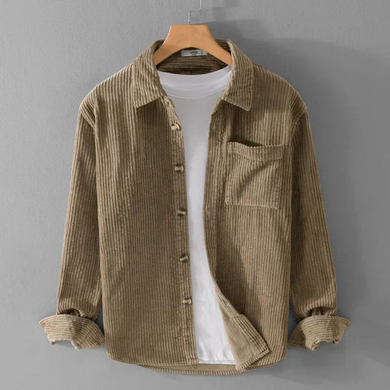 Falko – Camisa de pana con botones frontales