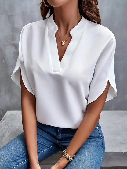 Roswina – Blusa de corte holgado con escote en V