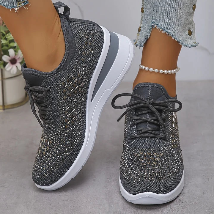 Giselle – Zapatillas ortopédicas con brillantes de estrás