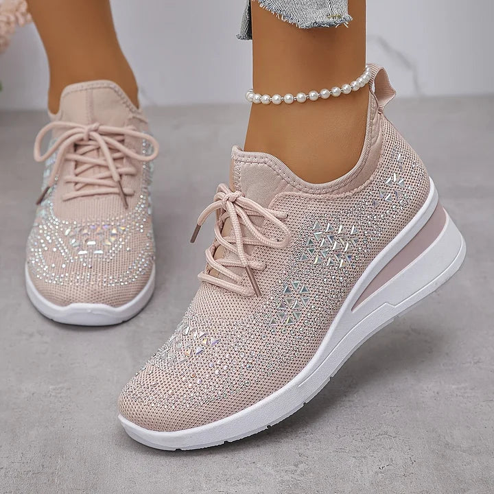 Giselle – Zapatillas ortopédicas con brillantes de estrás