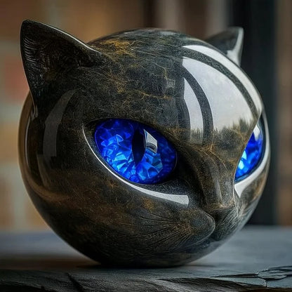 Elliana - Orbe de gato de obsidiana